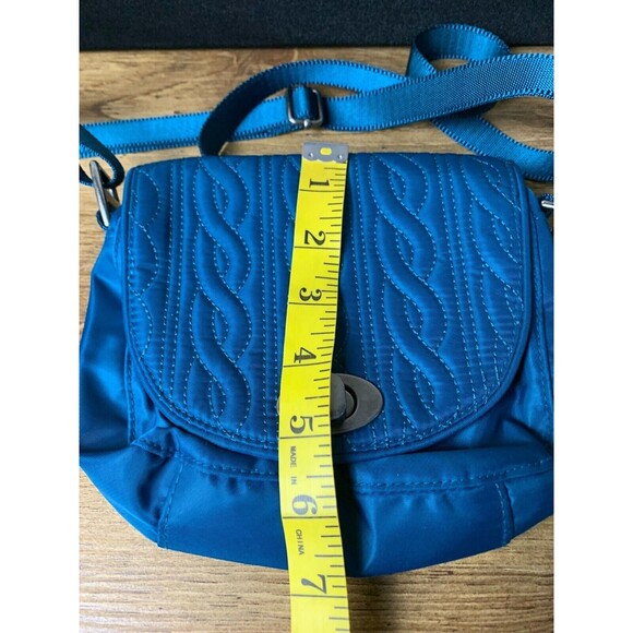 Baggallini Crossbody Small Shoulder Handbag Purse Turquoise Adjust - Picture 9 of 10